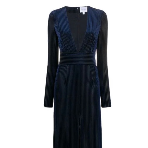 Galvan Stardust Gown Navy - Picture 2 of 4